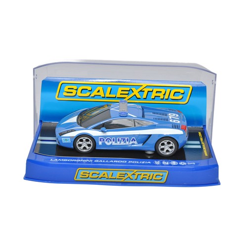 167 - Slot Cars, comprising Scalextric No. C2876 Lamborghini Gallardo Polizia. Looks to be excellent and a... 