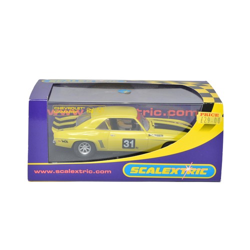 184 - Slot Cars, comprising Scalextric No. C2759 Camaro Stubber. Looks to be excellent and as-new, in orig... 