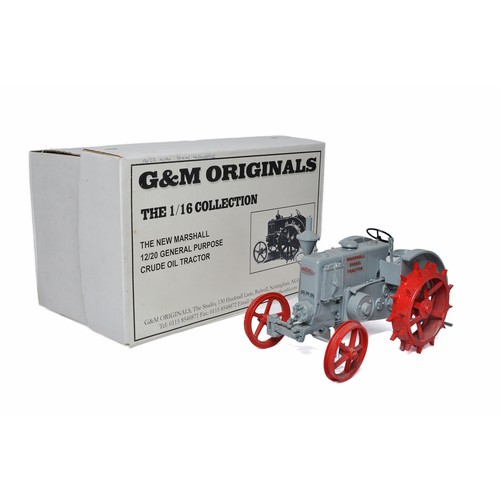 200 - G&M Originals 1/16 hand-built farm model comprising Marshall 12/20 General Purpose Crude Oil Tractor... 