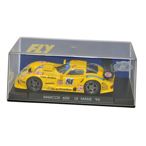 153 - Slot Cars, comprising Fly Marcos 600 Le Mans. Looks to be excellent and as-new, in original box.