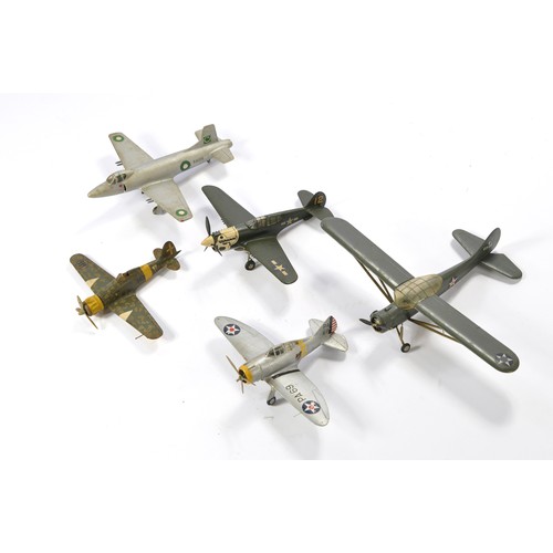 224 - A group of five 1/72 model aircraft, ex Peter Farrar Collection, built to a high quality and some wi... 