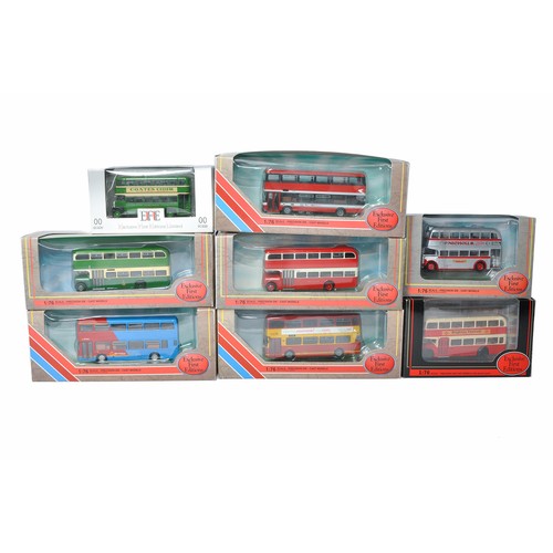 58 - A group of Eight EFE Diecast 1/76 Model Bus / Coach issues (Mostly double deckers) including various... 