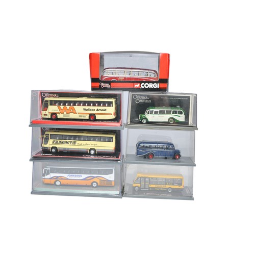 71 - A group of Seven Corgi Diecast 1/76 Model Bus / Coach issues including various liveries and vehicles... 