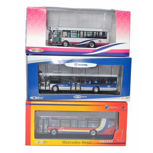 78 - A group of Three Creative Master Northcord Diecast 1/76 Model Bus / Coach issues including various l... 