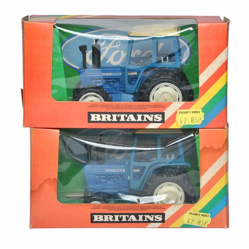 128 - Britains 1/32 Farm Model issues comprising No. 9523 Ford TW20 Tractor (Both modified to 7600 2WD and... 