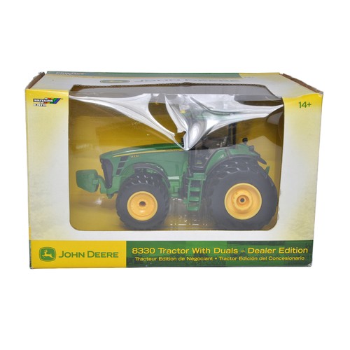 155 - Britains / Ertl 1/32 diecast farm model issue comprising John Deere 8330 Dual Wheel Tractor, dealer ... 