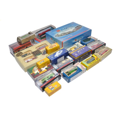 189 - An assortment of boxed general diecast from various makers including Corgi Bus and Coach issues and ... 