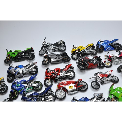 195 - A group of Twenty Nine 1/12 diecast model motorcycle issues, various makes including some vintage ve... 