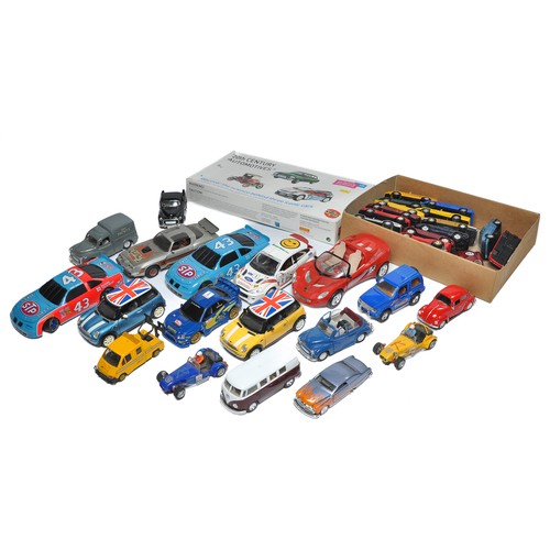 202 - A large assortment of general diecast comprising vehicles of various make and theme plus varying sca... 