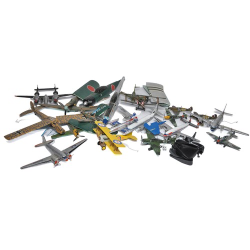 208 - A further assortment of model aircaft (unboxed) to include Corgi 1/72 diecast issues or similar plus... 