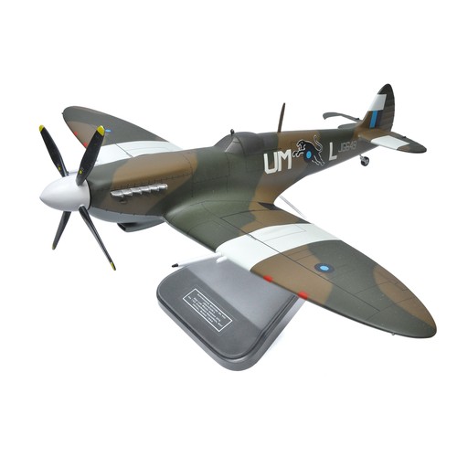 219 - Bravo Delta Models Hand Crafted Model Aircraft Model, comprising No. BD264UM-L Spitfire MK VIII PC G... 