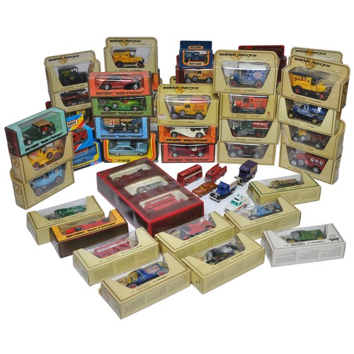 234 - A collection of mostly Matchbox Models of Yesteryear promotional diecast advertising vans as shown w... 