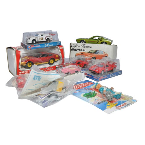 241 - A group of misc diecast including Cox Jet Machines, Polistil, Matchbox and early issue McDonalds 'Tu... 