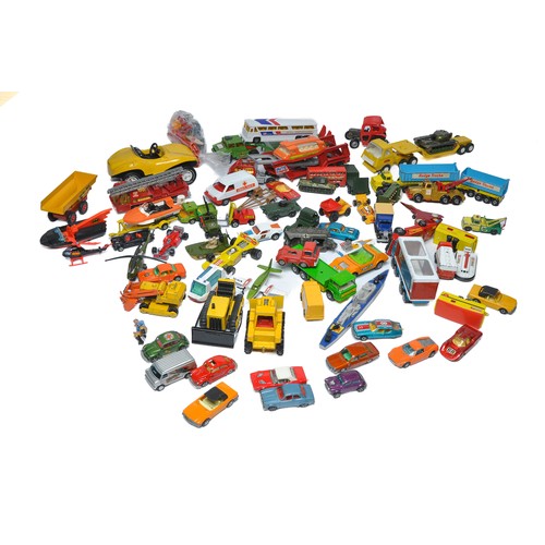 253 - A collection of childhood diecast toys including Corgi, Matchbox, Britains etc. Some with lesser sig... 