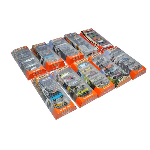 267 - A group of ten Matchbox Multi-vehicle packs from various series as shown. All look to be excellent.