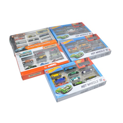 272 - A group of five Hot Wheels and Matchbox Multi-vehicle packs from various series as shown. All look t... 