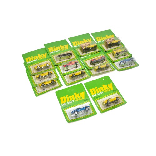 273 - A group of Fourteen carded Mini-Dinky diecast issues. All look to be excellent. Some blisters with w... 