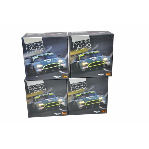 290 - A group of Four 1/43 higher detail Aston Martin Models from IXO. Variations within the group as show... 