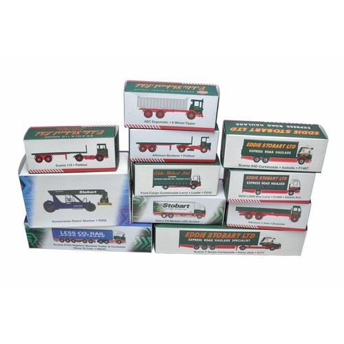 311 - A group of Atlas Edition 1/76 diecast model truck issues from the Eddie Stobart collection series. L... 