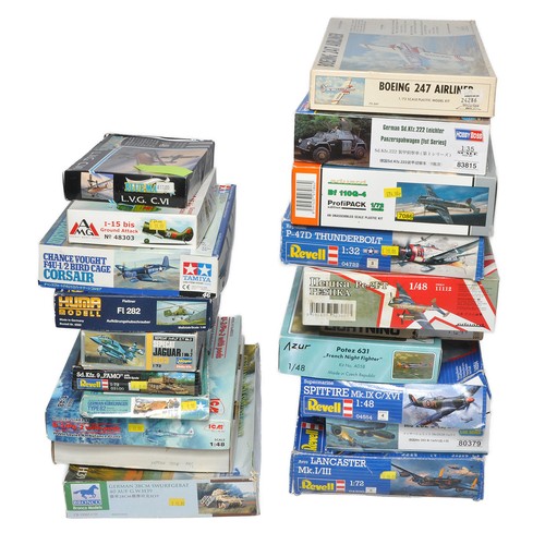 352 - A group of 20 Plastic Model Kits from various makers to include Revell, eduard, Hobbyboss plus other... 