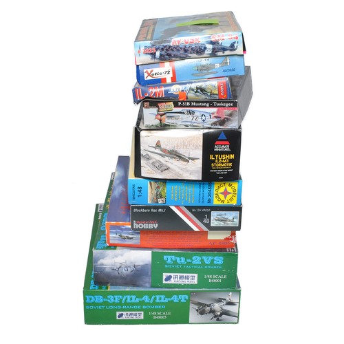 362 - A collection of 10 Plastic Model Kits to include Special Hobby, Accurate Miniatures, Xuntong Models ... 