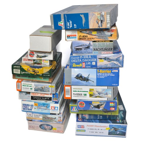 369 - A group of 20 Plastic Model Kits from various makers to include  Eduard, Hasegawa, Airfix and Italer... 