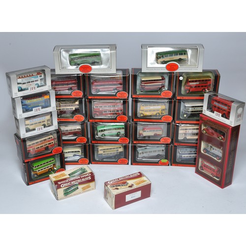 411 - A group of Twenty Seven boxed diecast Bus Models, mostly from EFE as shown.