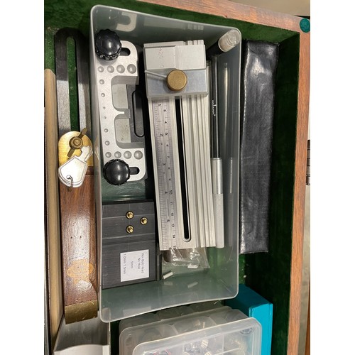 415 - A large precision Model Maker's toolkit comprising purpose built wooden drawer unit and all contents... 