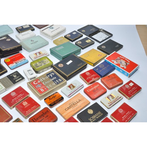 423 - An interesting collection of 20th century Cigarette / Tobacco Tins including airline issues from BOA... 