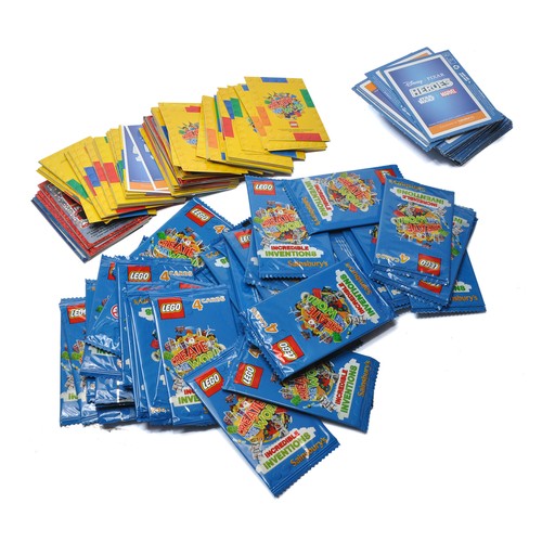 424 - A group of 46 sealed Lego 'Create the World' Trading Card Packs, as issued by Sainsburys. Plus assor... 