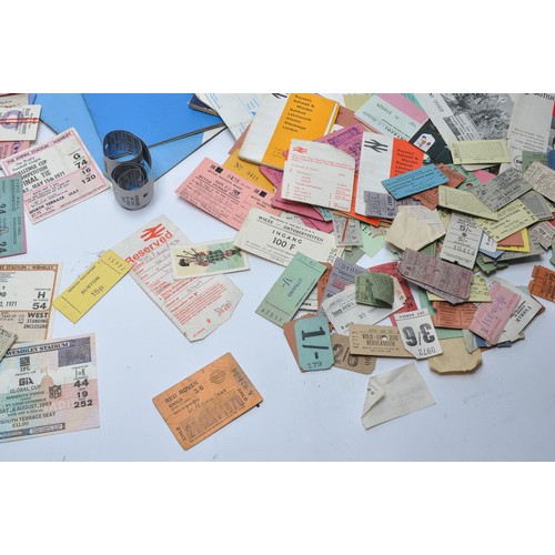 431 - An interesting collection of ticket stubs and general transport memorabilia comprising event tickets... 