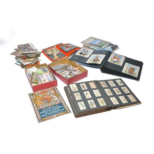 436 - Further Vintage cigarette cards to include an album containing pre-1930 issues including Dickens Cha... 