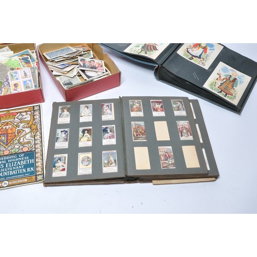 436 - Further Vintage cigarette cards to include an album containing pre-1930 issues including Dickens Cha... 