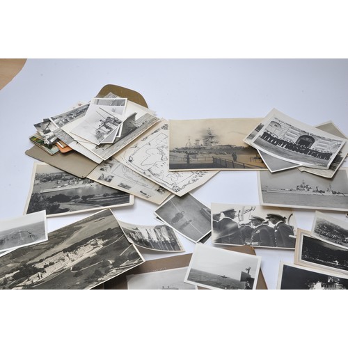 437 - An extensive collection of military themed photography comprising mostly Naval associated images plu... 