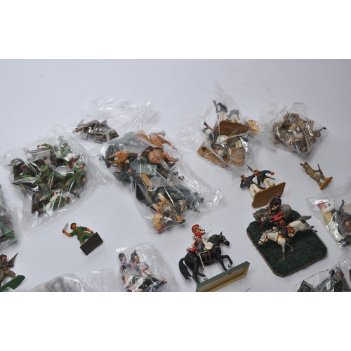 44A - A large collection of military figures, mostly painted plastic issues from Airfix (to include some f... 