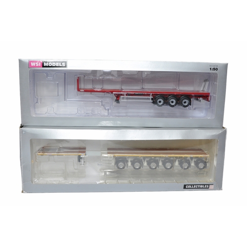 860 - WSI duo of 1/50 diecast model truck trailers. Excellent in boxes.