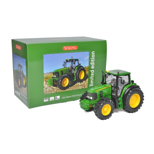 600 - Wiking 1/32 Farm Model issue comprising No. 8774 12 John Deere 7430 Premium Tractor. Limited Edition... 