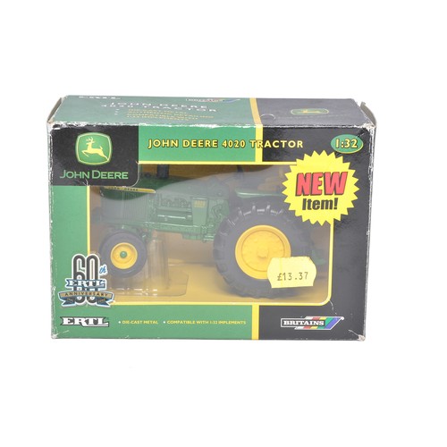 635 - Britains 1/32 Farm Model issue comprising No. 15609 John Deere 4020 Tractor. 60th Anniversary Box. L... 