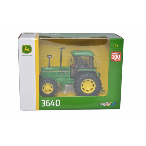 646 - Britains 1/32 Farm Model issue comprising No. 43054 John Deere 3640 Tractor. 100 years of Britains p... 