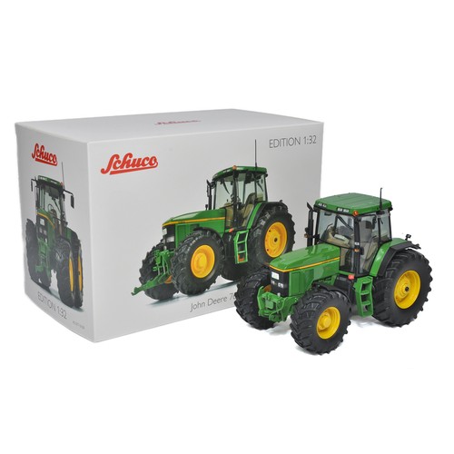 655 - Schuco 1/32 Farm Model issue comprising John Deere 7610 Tractor. Excellent, aerial tip slightly bent... 