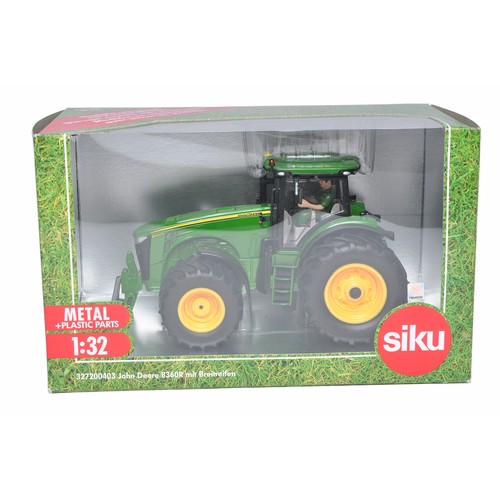 656 - Siku 1/32 Farm Model issue comprising no. 327200403 John Deere 8360R Tractor with flotation tyres. E... 