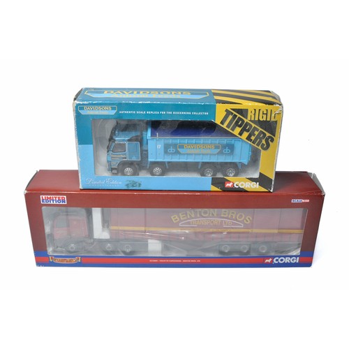 830 - Corgi Diecast Model Truck issues comprising No. CC13501 Volvo Tipper in the livery of Dawson Brother... 