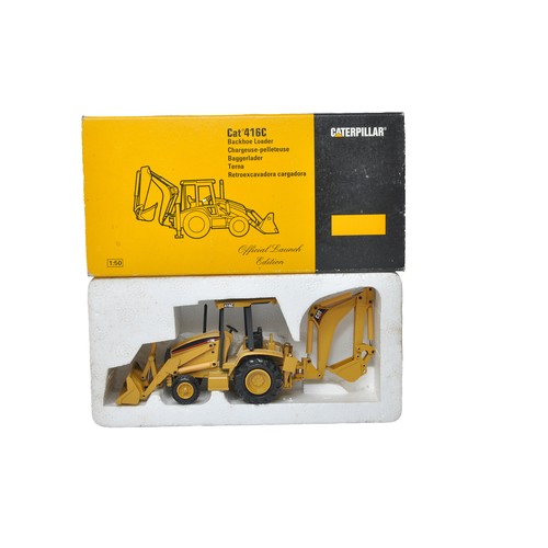 886 - NZG 1/50 Diecast Model Construction issue comprising No. 434 CAT 416C Backhoe Loader Launch Edition.... 