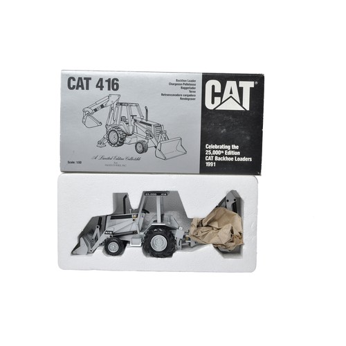 888 - NZG 1/50 Diecast Model Construction issue comprising No. 285 CAT 416 Backhoe Loader Silver Edition. ... 