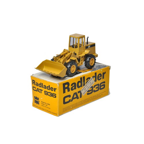 905 - Conrad 1/50 Diecast Model Construction issue comprising No. 2886 CAT 936 Wheel Loader. Looks to be g... 