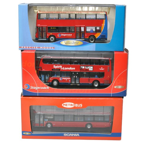 1058 - A trio of Creative Master Northcord 1/76 Diecast Model Bus issues comprising Metrobus, Spirit of Lon... 