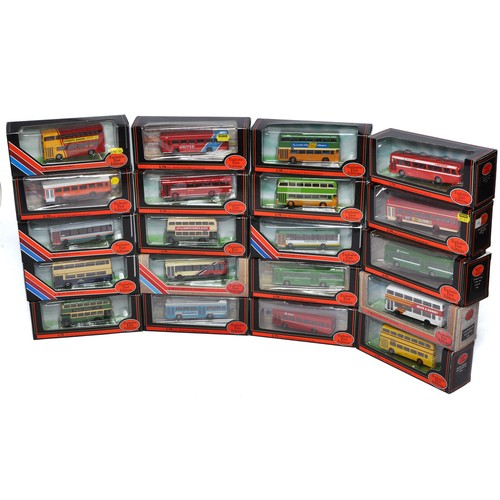 1062 - A group of 20 Bus and Transport diecast model vehicles from EFE. Various themes, routes and company ... 