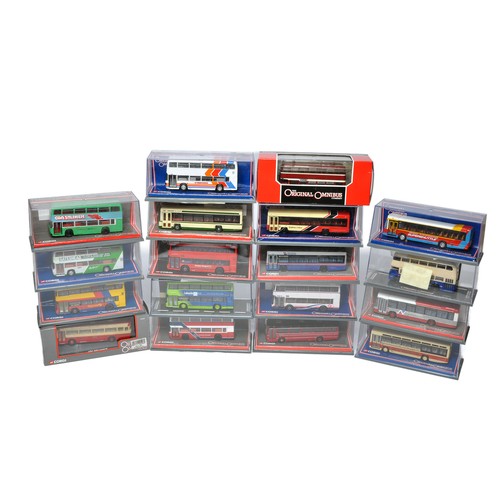 1064 - A group of 18 Bus and Transport diecast model vehicles from Corgi Omnibus. Various themes, routes an... 