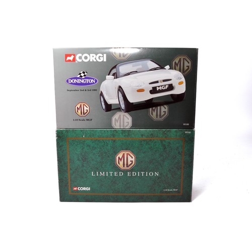 1077 - Corgi 1/18 diecast model car issue comprising No. 95105 MGF. Looks to be excellent in box. Box is ve... 