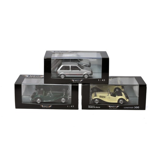 1083 - A group of Three Neo 1/43 resin / diecast model car issues, all MG Classic Cars as shown including M... 